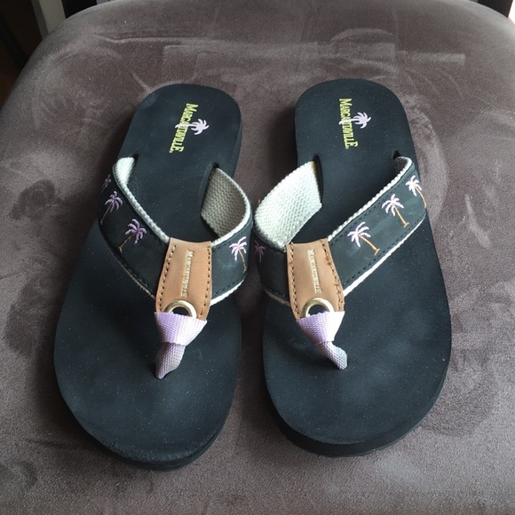 margaritaville flip flops palm trees